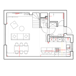 Rzut domu w stanie deweloperkim 2