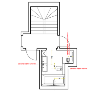 Rzut domu w stanie deweloperkim 3