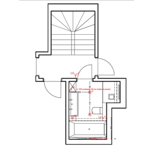 Rzut domu w stanie deweloperkim 5